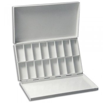 CAJA METÁLICA PARA ACUARELA VACÍA TRES CUERPOS