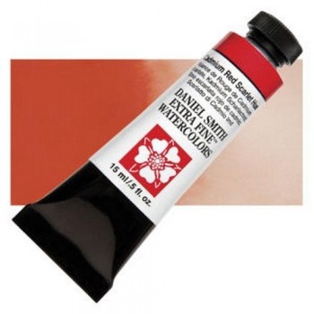 DANIEL SMITH ACUA. T.15ml N.219 Cadmium Red Scarlet Hue