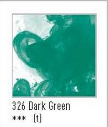 N.326 FW TINTA ACRÍLICA DARK GREEN