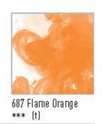 N.687 FW TINTA ACRÍLICA FLAME ORANGE