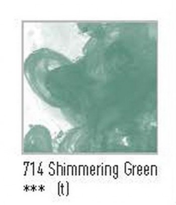 N.714 FW TINTA ACRÍLICA SHIMMERING GREEN