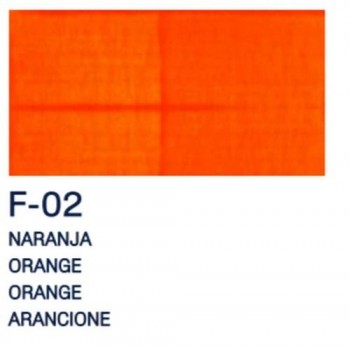 PAJARITA ACRI. FLUOR. F-02 NARANJA