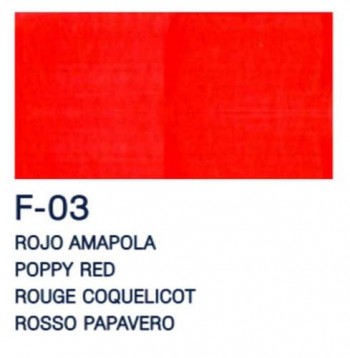 PAJARITA ACRI. FLUOR. F-03 ROJO AMAPOLA