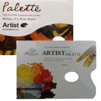 PALETA PAPEL HOJAS  DESECHABLES