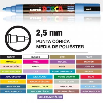 POSCA PC-5M MEDIO 1,8-2,5mm