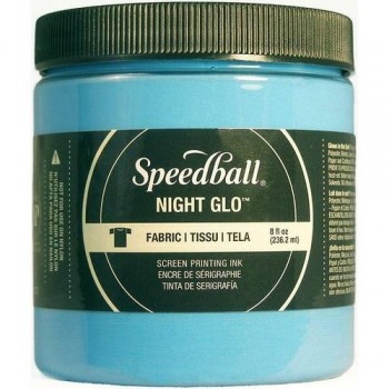 Speedball 237ml Tinta serigrafía fosforescente Blue