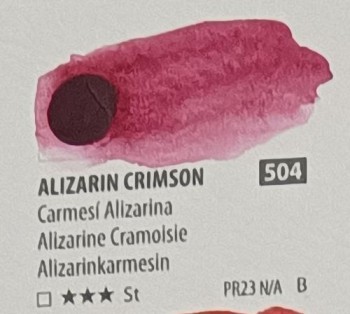 Acua. PWC ShinHan 15ml ALIZARIN CRIMSON nº 504 serie B