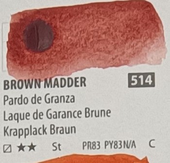 Acua. PWC ShinHan 15ml BROWN MADDER nº 514 serie C