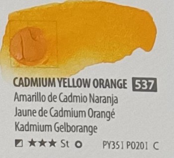 Acua. PWC ShinHan 15ml CADMIUM YELLOW ORANGE nº 537 serie C