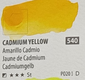 Acua. PWC ShinHan 15ml CADMIUM YELLOW nº 540  serie D