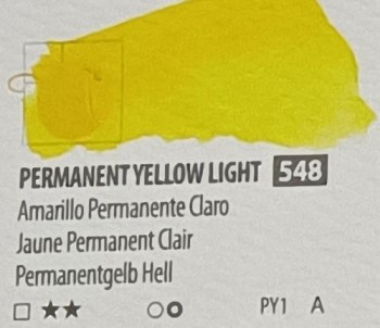 Acua. PWC ShinHan 15ml PERMANENT YELLOW LIGHT nº 548 serie A