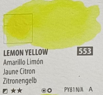 Acua. PWC ShinHan 15ml LEMON YELLOW  nº 553 serie A