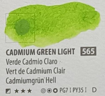 Acua. PWC ShinHan 15ml CADMIUM GREEN LIGHT nº 565  serie D