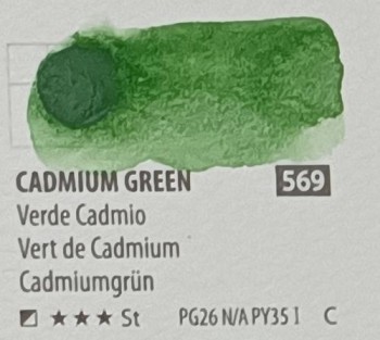 Acua. PWC ShinHan 15ml CADMIUM GREEN nº 569 serie C