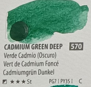 Acua. PWC ShinHan 15ml CADMIUM GREEN DEEP nº 570 serie C