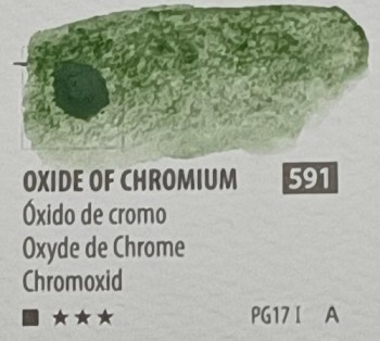 Acua. PWC ShinHan 15ml OXIDE OF CHROMIUM nº 591 serie A