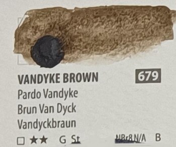 Acua. PWC ShinHan 15ml VANDYKE BROWN 1 nº 679 serie B