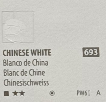Acua. PWC ShinHan 15ml CHINESE WHITE nº 693 serie A