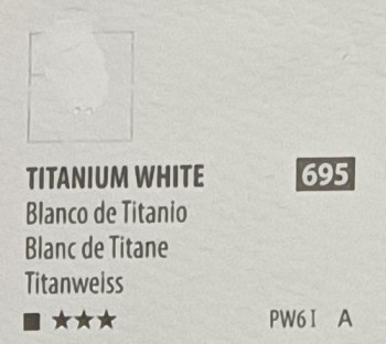Acua. PWC ShinHan 15ml TITANIUM WHITE nº 695 serie A