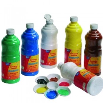 L&B GOUACHE LIQUÍDO BOTELLA 1 Litro Metalizados