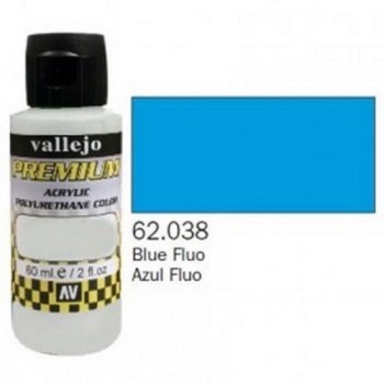 VALLEJO PREMIUM Fluorescents Colors 60ml Azul Fluo