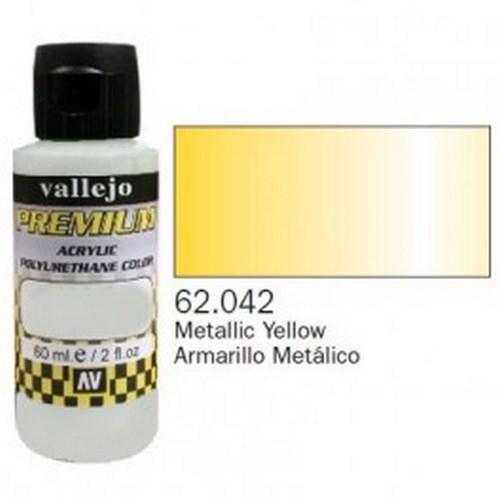 Vallejo 60ml Bottle Metallic Yellow Premium