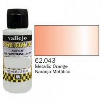 VALLEJO PREMIUM Pearl & Metallics 60ml Naranja Metálico