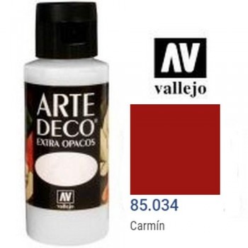 N.034 VALLEJO ARTE DECO- Carmín 60ml OPACO