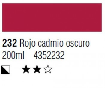 ÓLEO START 200ml 232 ROJO CADMIO OSCURO