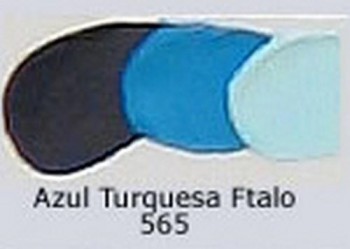 N.565 OLEO REMBRANDT AZUL TURQUESA FT.