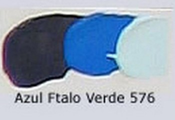 N.576 OLEO REMBRANDT AZUL FTALO VERDE