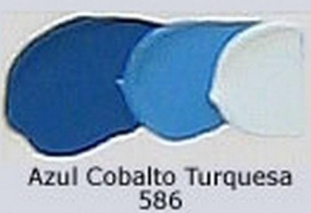 N.586 OLEO REMBRANDT AZUL TURQ.COBALTO