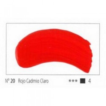 N.20 ROJO CADMIO CLARO ACRILICO EXTRA FINO