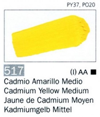 N.517 VALLEJO ARTIST Cadmio Amarillo Medio